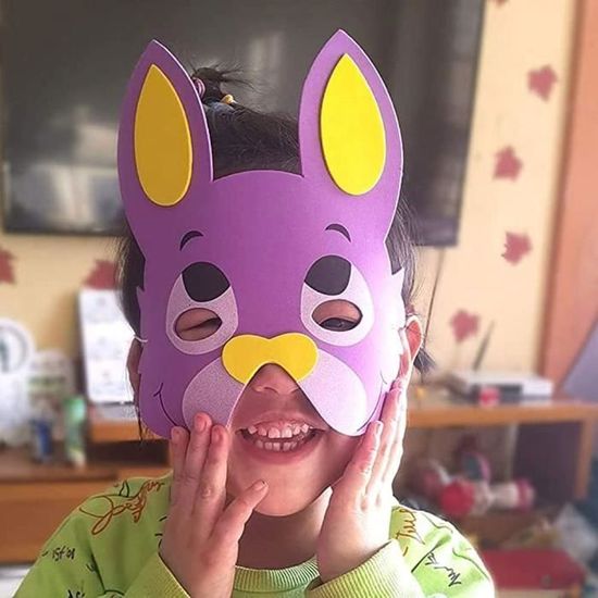 Jtnohx Lot de 10 masques d'animaux en feutre pour enfants, costume d'animaux pour fête d'anniversaire (masques mixtes Jtnohx Lot de 10 masques d'animaux en feutre pour enfants, costume d'animaux pour fête d'anniversaire (masques mixtes
