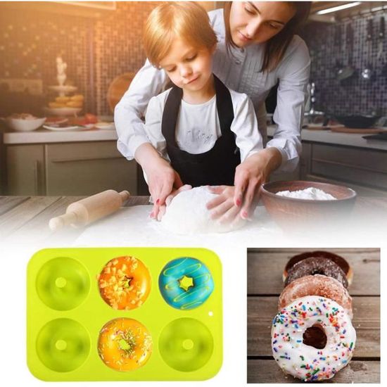 Moule à donut en silicone, 8 trous : : Cuisine et Maison