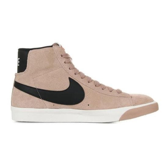 Baskets Nike WMNS Blazer Mid Vintage Suede Rose, noir - Cdiscount Chaussures
