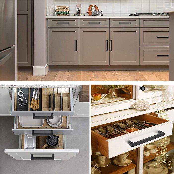 Lot De 15 Poignées De Tiroir/placard - Inox Brossé Argenté - Occasion