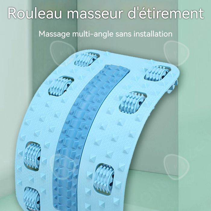 IIQ Rouleau En Mousse 6 En 1 Pour Le Dos Et Les Jambes Comprenant Un Rouleau De Massage Musculaire, Une Sangle D'étirement, Des Balles Pour Fasciite