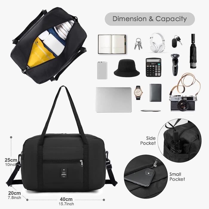 Taille sac new arrivals a main avion