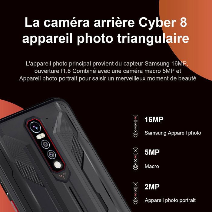 Téléphone Portable Incassable - HOTWAV - Cyber 9 Pro - 48MP Caméra Triple -  8Go RAM + 128 Go ROM - Bleu - Cdiscount Téléphonie