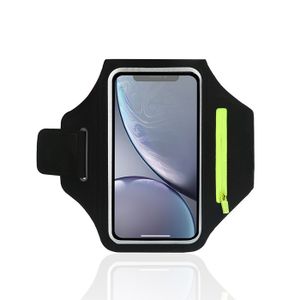 Brassard De Sport Pour Téléphone Et Clés - Noir, Ajustable, Pour Running, Fitness, Randonnée - 7