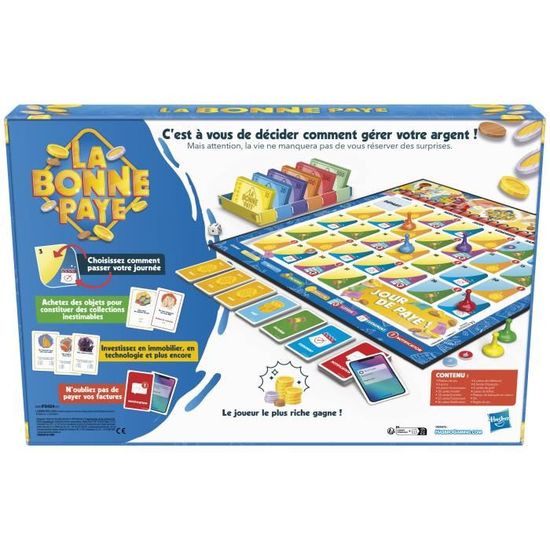 La Bonne Paye, Jeu de Société Familial Amusant, Apprentissage de la Gestion de l'Argent, pour Enfants dès 8 Ans et Les Fans de Jeux Stratégique, 2 à 6 Joueurs Très bon état