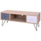 Home Styling Collection Armoire A 2 Tiroirs Cabinet Commode Tv