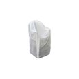 Housse de protection pour chaises avec accoudoirs - Ribiland - PRH09091X71 - 90 x 70 x Ht. 115 cm - Blanc-0