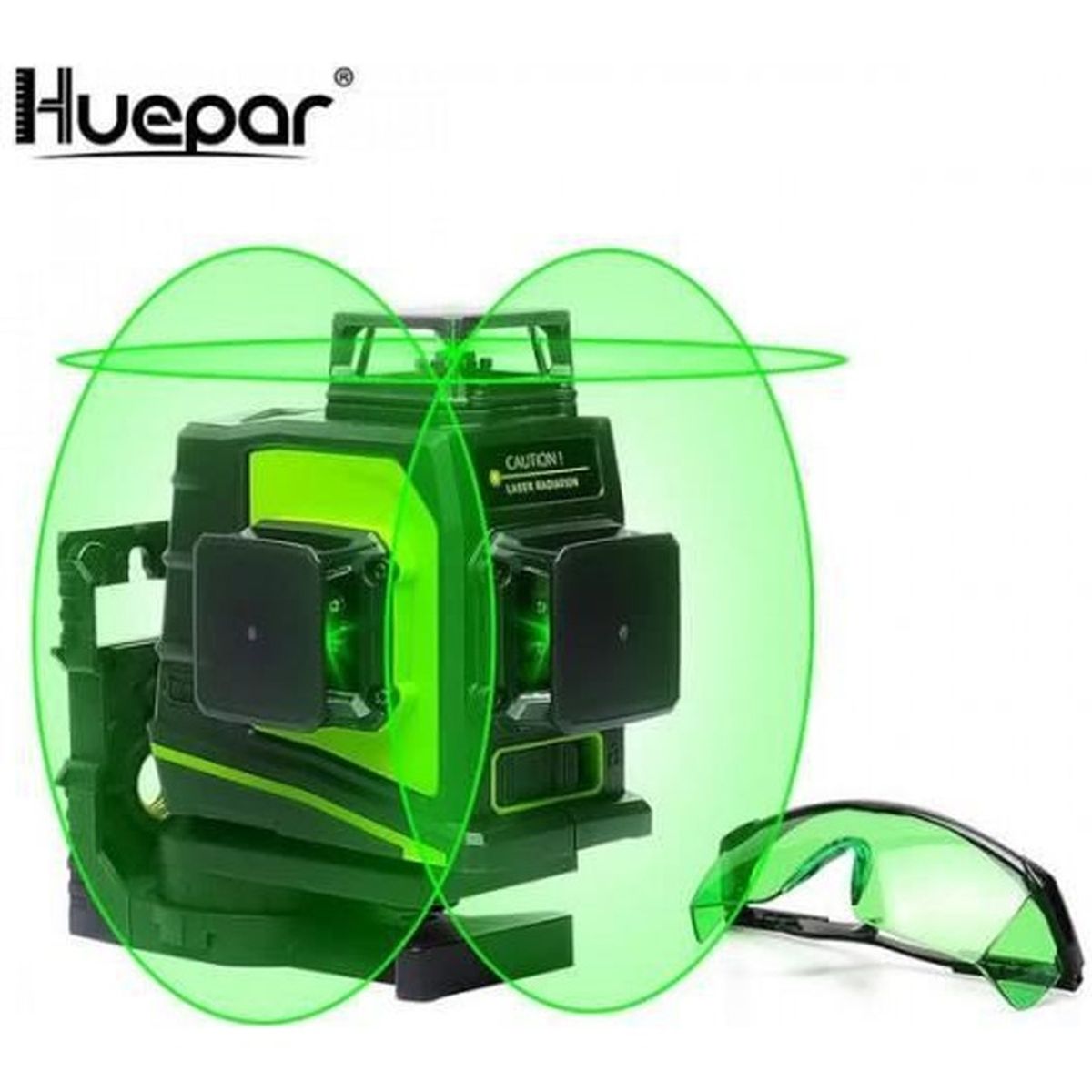 niveau laser 3d huepar GF360G 3x360 laser vert sur batterie diode OSRAM 
