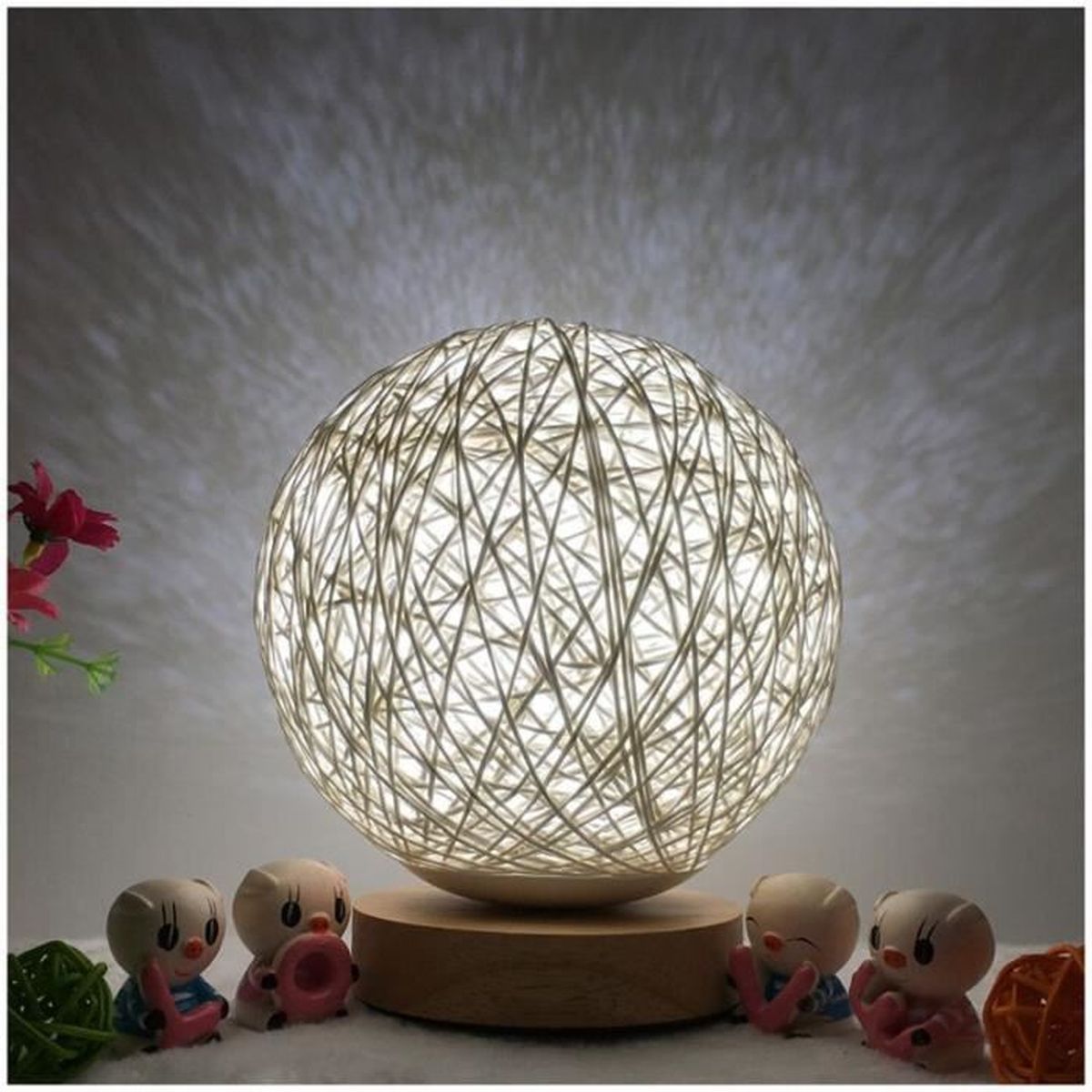 Veilleuse Led Creative Lampe Romantique Lumiere De Table Usb Avec
