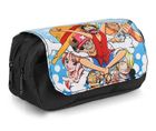 Trousse à Crayons Et Boîte De Papeterie One Piece Anime - Dimensions 21,5x5,5x10 Cm - Matière Polyester - Cadeau Pour Fans