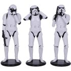 Figurines - NEMESIS NOW - Les Trois Sages Stormtroopers - 14cm - Résine de haute qualité - Peintes à la main