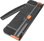 Rogneuse A3 Q-Connect 440 Mm - Coupe 8 Feuilles, Lame Rotative, Guide Angle, Rouge