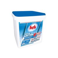 Chlore 6 actions en galets spécial liner Maxitab Action 6 Choco 5 kg - HTH Blanc