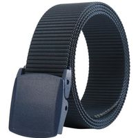 DAMILY® Ceinture homme automatique Boucle tactique militaire nylon ceintures-Accessoires de jeans-Bleu marine