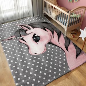 Tapis Chambre Enfant Gris Et Rose Achat Vente Pas Cher