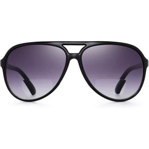 JM Lunettes de Lecture Bifocales Classiques Lunettes de Soleil élégantes Cateye Surdimensionnées pour Femmes