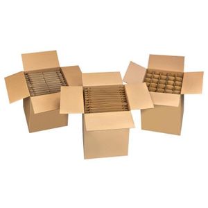 BOXPACKING Cartons Déménagement Lot de 6 Boite Carton Demenagement,  Emballage 50x30x30 cm Avec Poignées Boite Rangement Car89 - Cdiscount  Bricolage