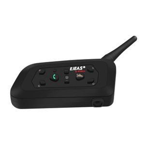 INTERPHONE - VISIOPHONE Zerone écouteur d'interphone Casque d'interphone Bluetooth pour casque de moto EJEAS V6 Pro 1200M pour arbitre 6 utilisateurs