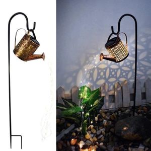 LAMPE DE JARDIN  Brave-Lampe Solaire Extérieur en Forme Arrosoir Ét