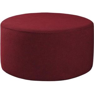 Housse Extensible Pour Pouf Rond – Antidérapante, Lavable, Taille 25-33 Cm Diamètre X 30-36 Cm Hauteur