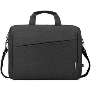Sacoche Ordinateur 15,6" étanche – Nylon Léger | Pour Bureau, Voyage, Uni | Homme/femme, Noir | Multi-poches