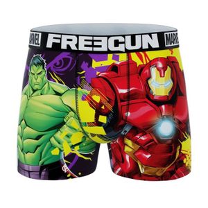 BOXER - SHORTY Freegun - Boxer Garçon Marvel Avengers Hulk & Iron Man - 14-16 ans - Multicolore