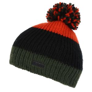 REGATTA Unisexe davion en tricot Pom Chapeau Bonnet Vert Orange Sports Outdoors 