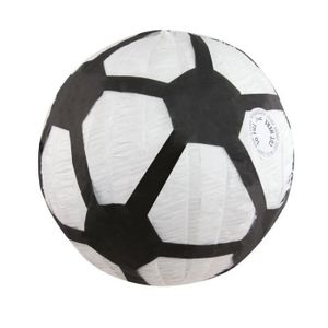 Blanc-Noir 10028081 Relaxdays Pinata à Suspendre Ballon Football à remplir Anniversaire Jeux décoration pour Enfants 