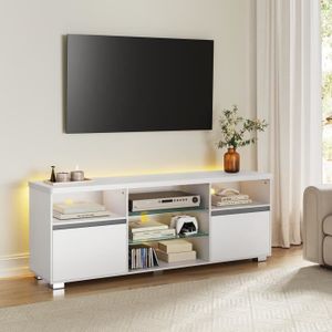 Voici un meuble TV LED moderne en réduction de 25 % pour équiper votre  salon chez Cdiscount