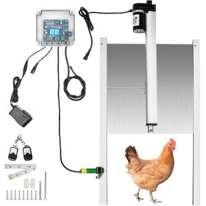 clapet Automatique pour Poules Porte De Poulailler Automatique à Pile Kit Porte Automatique Poulailler LNIBA Porte de poulailler Automatique Chicken Coop Accessories 