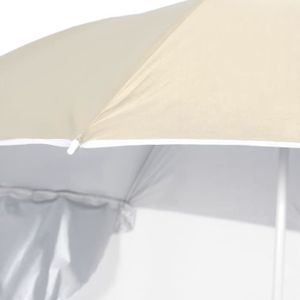 PARASOL Parasol de plage avec parois latérales Sableux 215 cm 318836