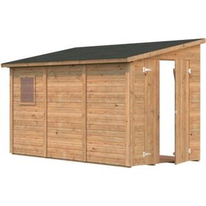 Abri De Jardin Bois Brut Fsc Toit Plat Surface 9 27m Achat