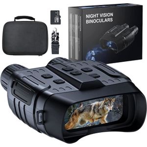 Jumelle Vision Nocturne 4K 36MP HD Lunette Vision Nocturne de 300m  Rechargeable Carte SD 32go - Jumelles infrarouge (10113042)
