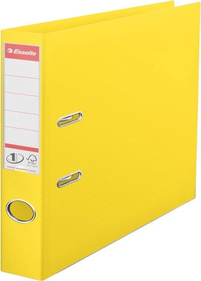 Classeurs à Levier Esselte Vivida - Lot De 10, Dos 52mm, Jaune, Capacité 350 Feuilles - Mécanisme Breveté