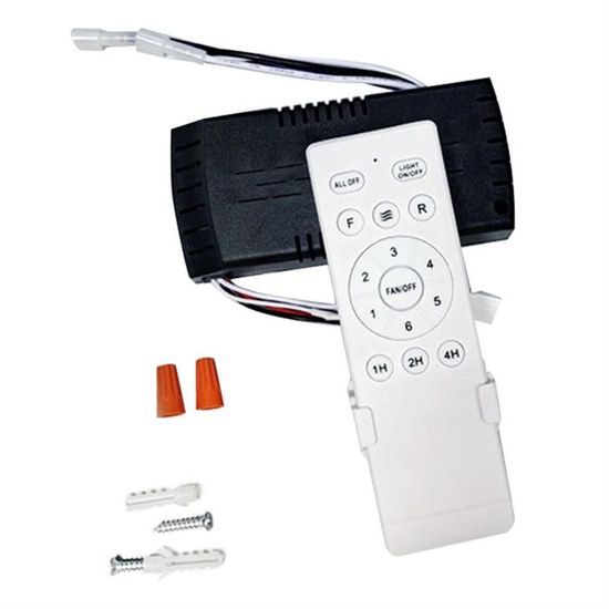 Kit De Télécommande Universelle Pour Ventilateur De Plafond 50W à 6 Vitesses Avec Fonction De Minuterie Pour Éclairage De Ventilateur De Plafond En Courant Continu (DC