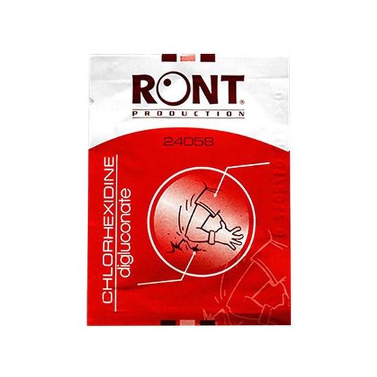 Ront Chlorhexidine Biocide Blister 10 sachets Cdiscount Santé Mieux