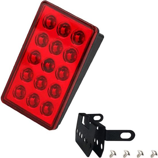 YUA Feu Arrière De Frein Stroboscopique Avertissement De Conduite De Feu De Freinage Clignotant - 8