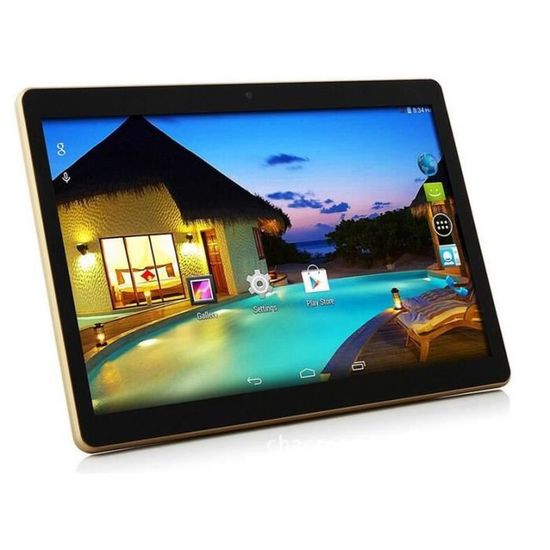 Tablette tactile K107 - 64Go - 4Go RAM - 10.1"Pouces HD - Android 9.0 - Quad Core- 4G Double SIM,WiFi,GPS - Noir