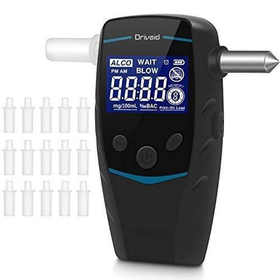 Alcootest électronique Portable Et Rechargeable - Haute Précision, Sans Contact, écran LCD, Réutilisable