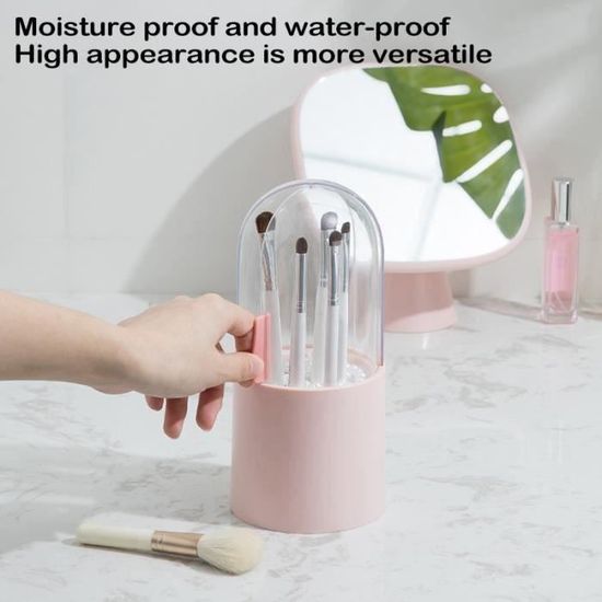 Trousse à Pinceaux De Maquillage Rose - Étui De Voyage Imperméable, Pratique Et Joli