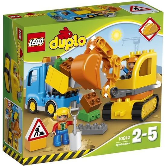 LEGO® DUPLO® 10812 Le Camion et la Pelleteuse - Jeu de construction