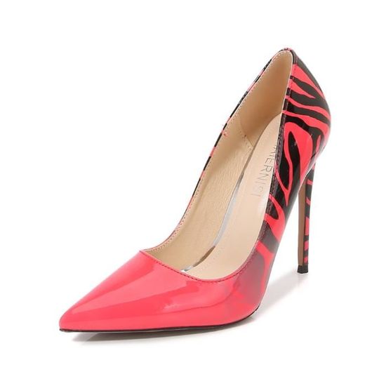 Escarpins Zèbre Bershka Taille 39 - Talons Noirs Occasion Très Bon état