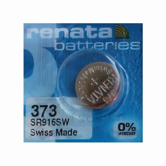 Renata - Lote 3 Pilas Botón óxido De Plata 373/SR916SW 0% Mercurio, Para Relojes Y Más