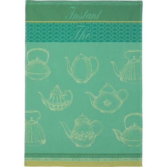 Torchon imprimé en jacquard de coton ABRICOTS DU VERGER-Orange | 3 Suisses