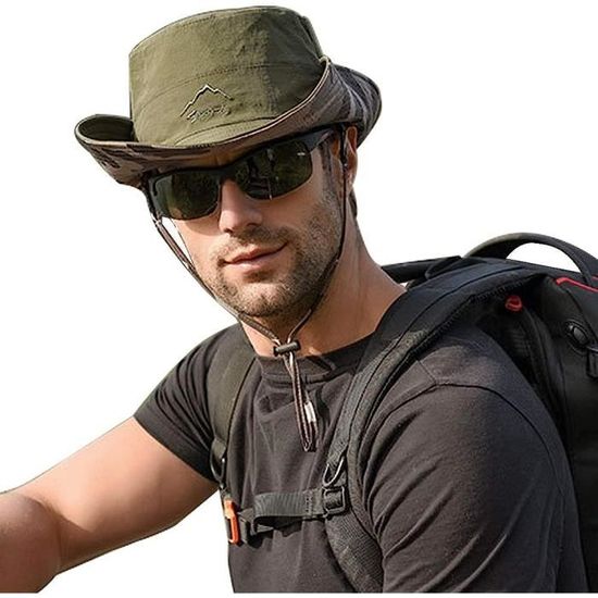 Chapeau Pêcheur étanche Et Pliable - Anti-UV, Pour Randonnée Et Camping - Taille Unique, Neuf étiqueté