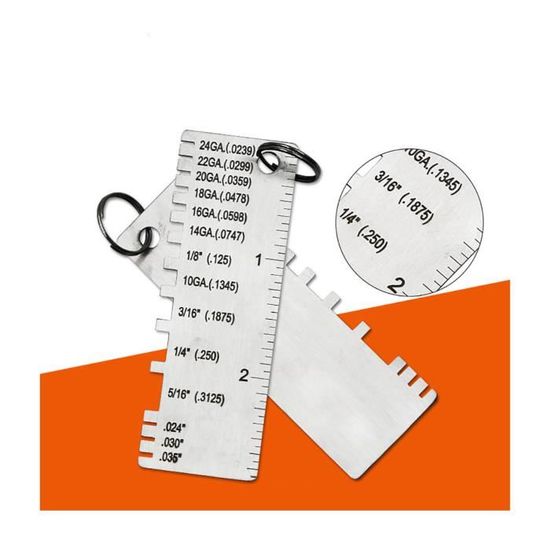 Jauge De Soudure V-WAC - Mesure Profondeur De Cratères Incréments 0,24 Par 0,02 - Neuf