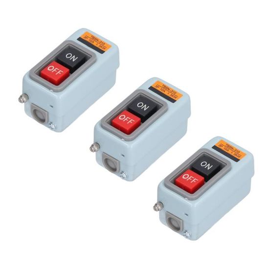 Interrupteur Magnétique Triphasé CK31 7 Broches 400V - Bouton Démarrage Autobloquant Pour Machine De Découpe Métal