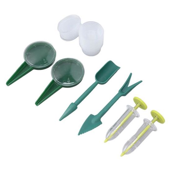 Semoir à Graines Manuel Réglable 4 Pièces - Outil Jardin Pour Semis Précis | 5 Réglages Pour Toutes Graines | Parfait Potager Et Jardinage