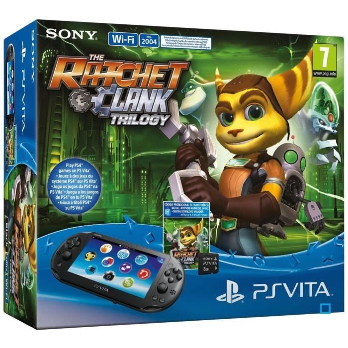 Pack PS Vita WiFi 2000+Ratchet&Clank Trilogy+CM8Go