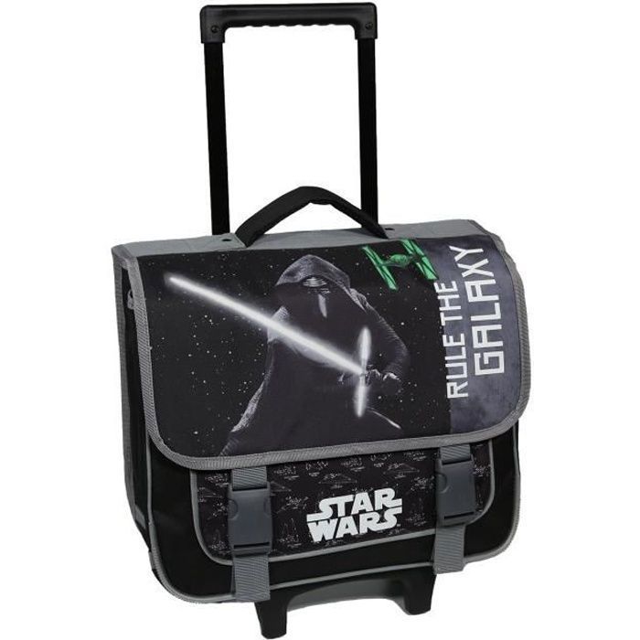 Cartable a roulettes 38 cm Star Wars Noir et Gris Bagtrotter Cdiscount Bagagerie Maroquinerie